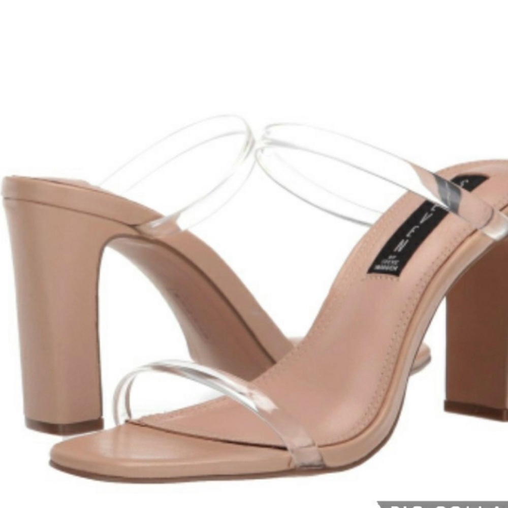 Steven by Steve Madden clear heels